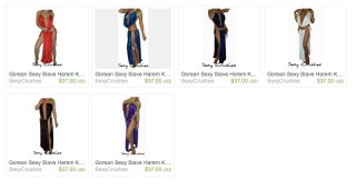 Sexy Crushes Kajira outfits